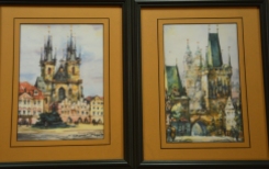 2 of trilogy Prague watercolors
